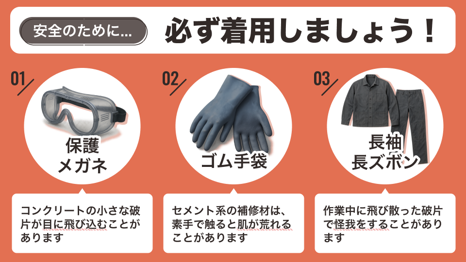怪我防止のために必ず着用 怪我防止のために必ず着用