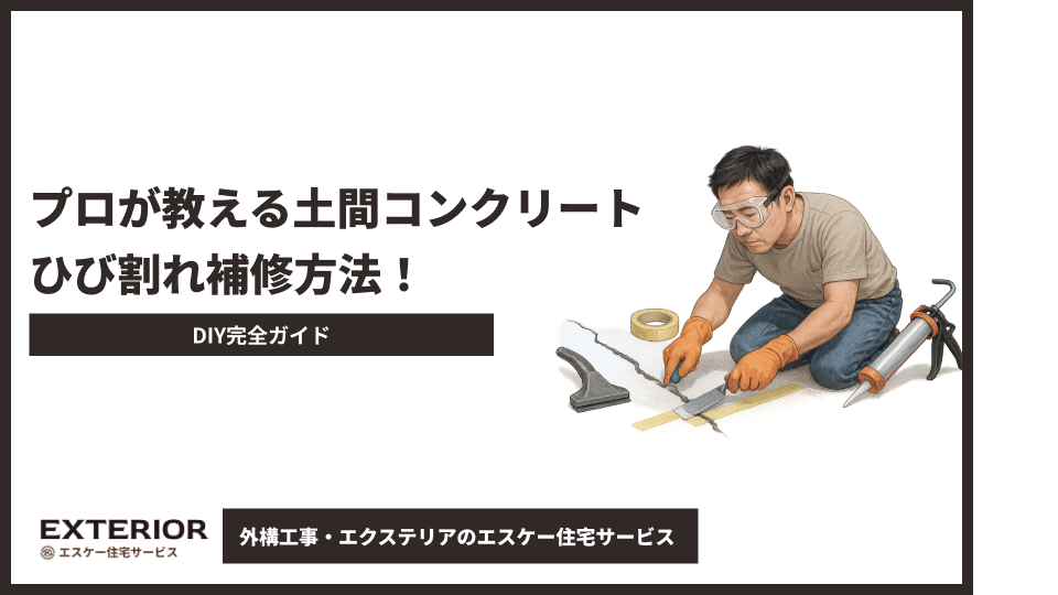 プロが教える土間コンクリートひび割れ補修方法！DIY完全ガイド