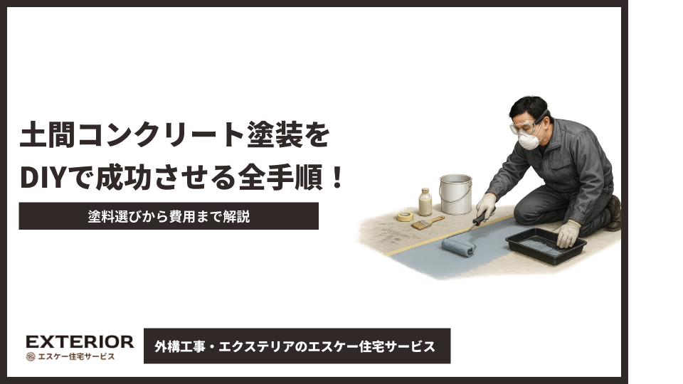 土間コンクリート塗装をDIYで成功させる全手順！塗料選びから費用まで解説