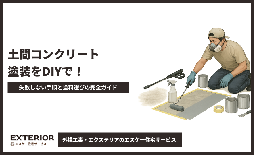 土間コンクリート塗装をDIYで!失敗しない手順と塗料選びの完全ガイド