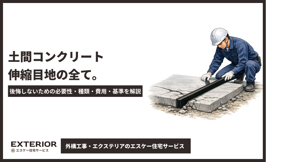 土間コンクリート伸縮目地の全て。後悔しないための必要性・種類・費用・基準を解説