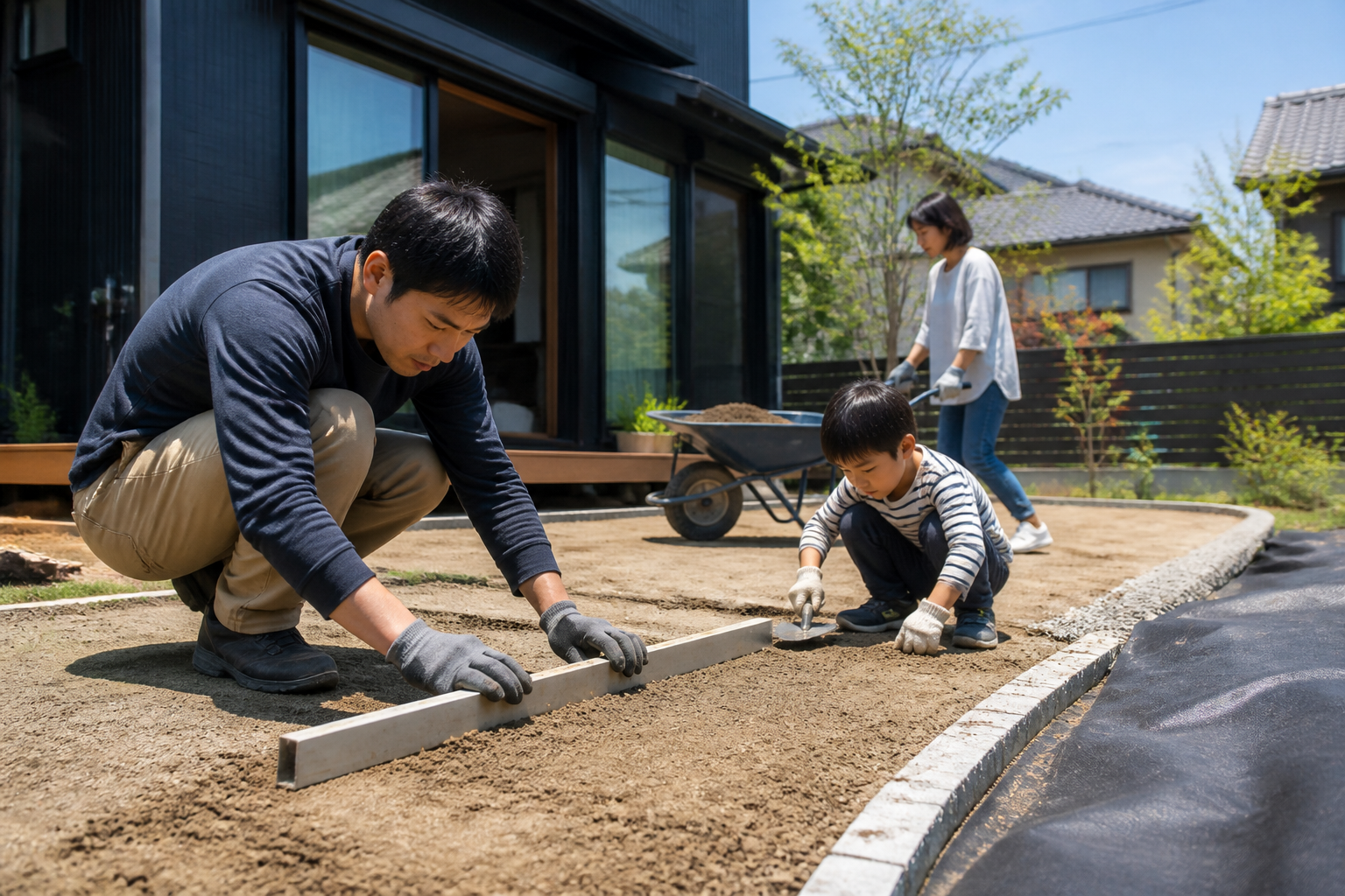 下地作りの詳しい手順やコツについては、こちらの記事でプロが写真付きで徹底解説しています。 【プロ直伝】人工芝の下地の作り方完全ガイド｜DIYで失敗しない手順と費用を徹底解説