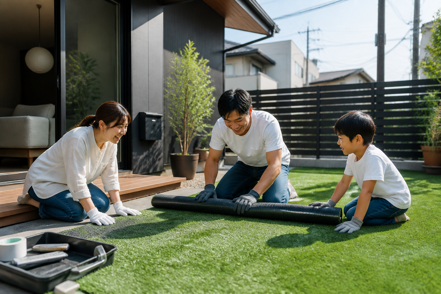 お部屋のDIYに興味がある方は、こちらの記事で詳しい手順を確認できます。 人工芝DIYのやり方|初心者でも失敗しない全手順をプロが写真付きで徹底解説